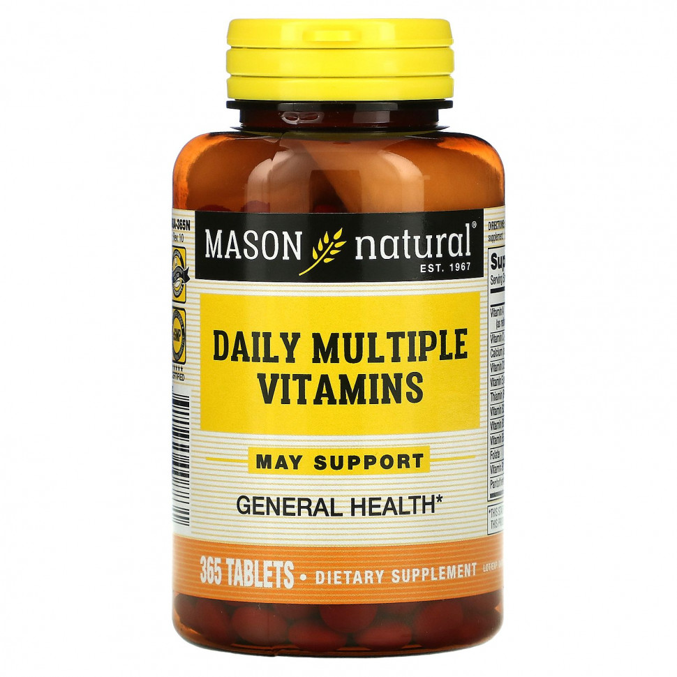   (Iherb) Mason Natural, Daily Multiple Vitamins, 365     -     , -, 