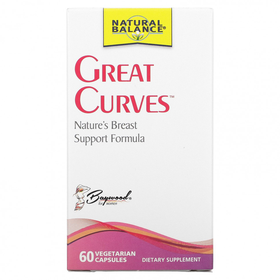   (Iherb) Natural Balance, Great Curves, 60 Vegetarian Capsules    -     , -, 