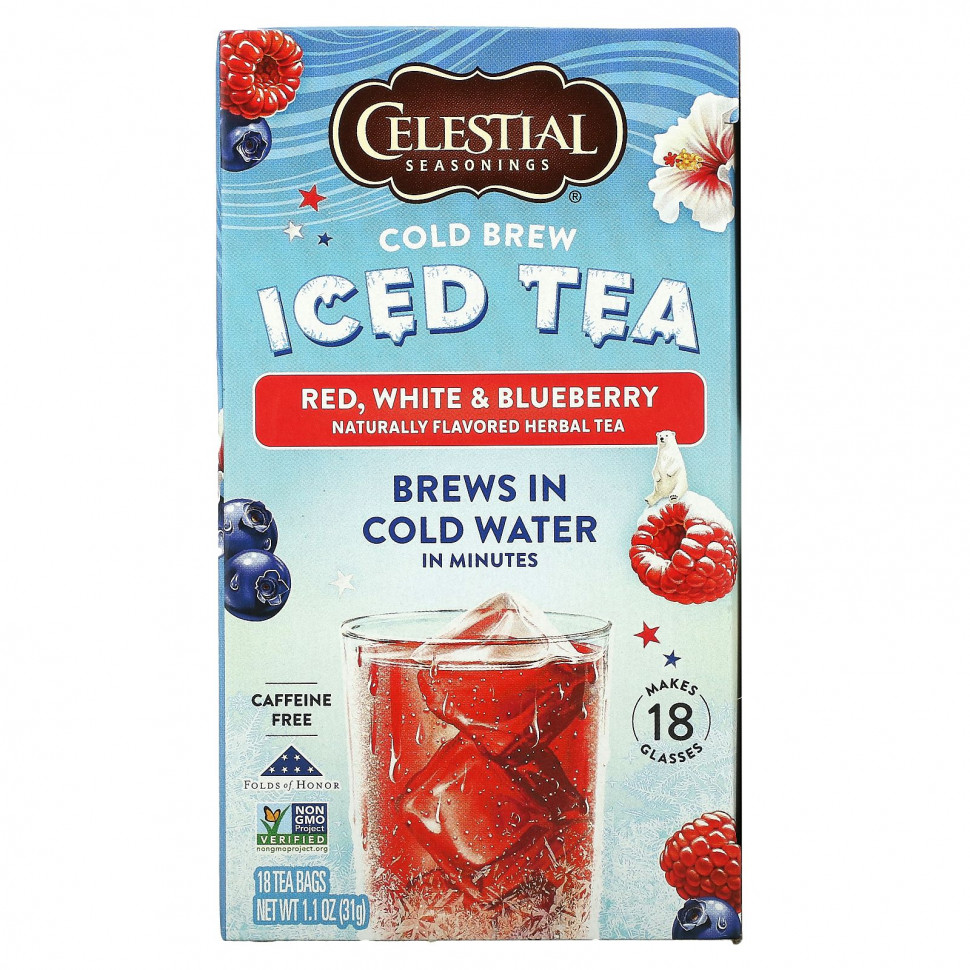 ���� ������ (Iherb) Celestial Seasonings, �������� ��� �� �����, �������, ����� � ��������, ��� �������, 18 ������ ���������, 31 � (1,1 �����), ������ �� 1070 ���