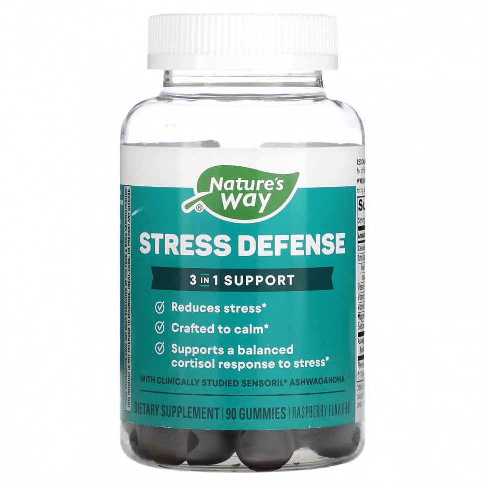 ���� ������ (Iherb) Nature's Way, Stress Defense, ������, 90 ����������� ��������, ������ �� 3750 ���