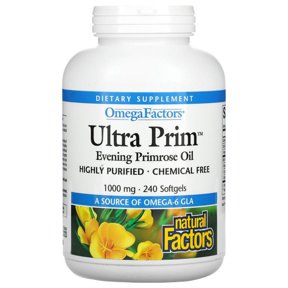 ���� ������ (Iherb) Natural Factors, OmegaFactors, Ultra Prim, ����� �������� �������, 1000 ��, 240 ������ ����������� ������, ������ �� 5250 ���