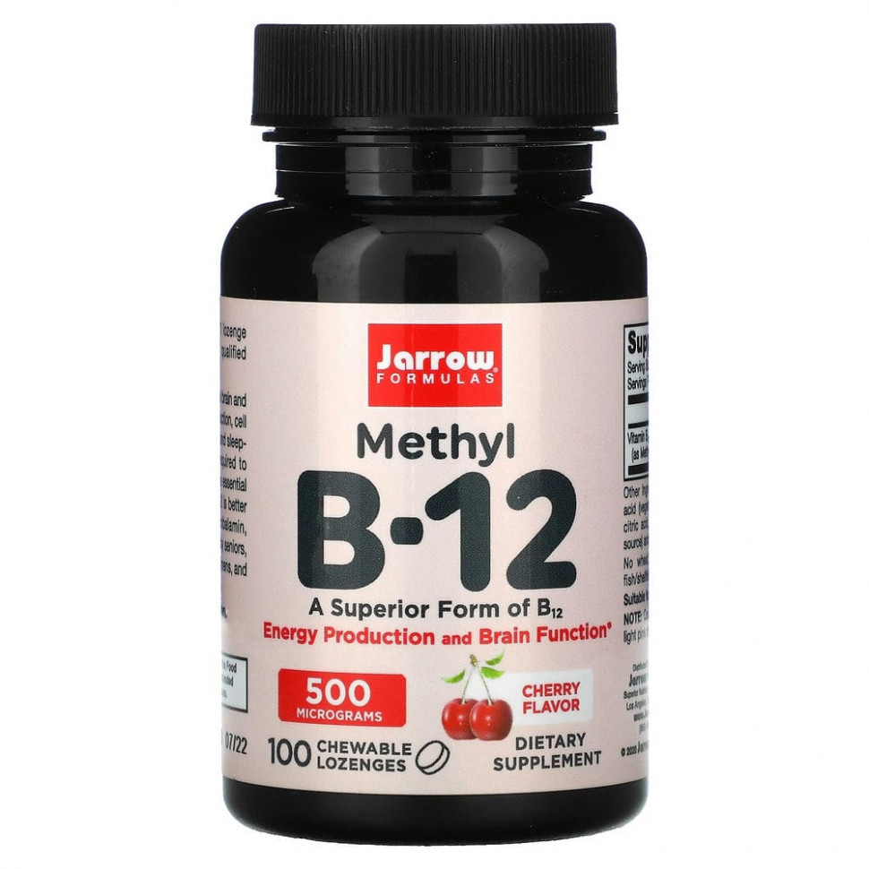 ���� ������ (Iherb) Jarrow Formulas, ����� B-12, �������� ����, 500 ���, 100 ����������� ��������, ������ �� 1800 ���