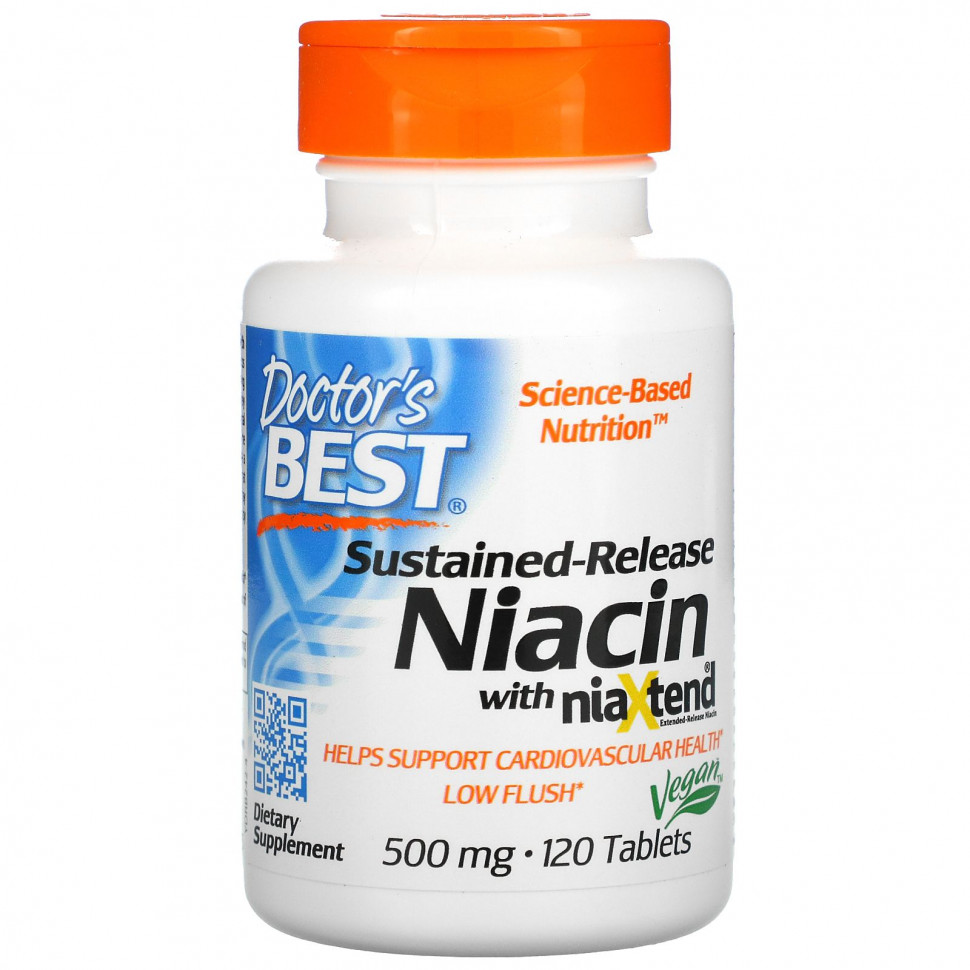���� ������ (Iherb) Doctor's Best, ������ ������������ ������������� � niaXtend, 500 ��, 120 ��������, ������ �� 3060 ���