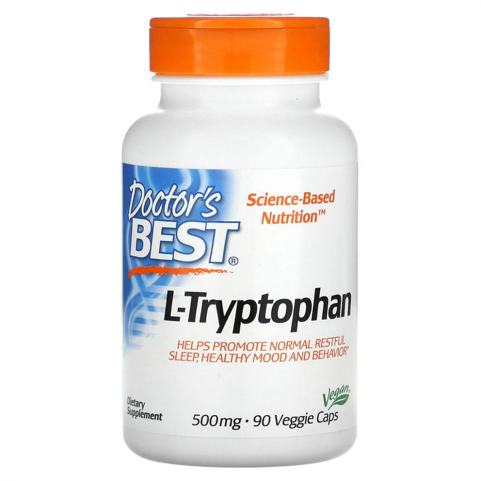   (Iherb) Doctor's Best, L-  TryptoPure, 500 , 90      -     , -, 