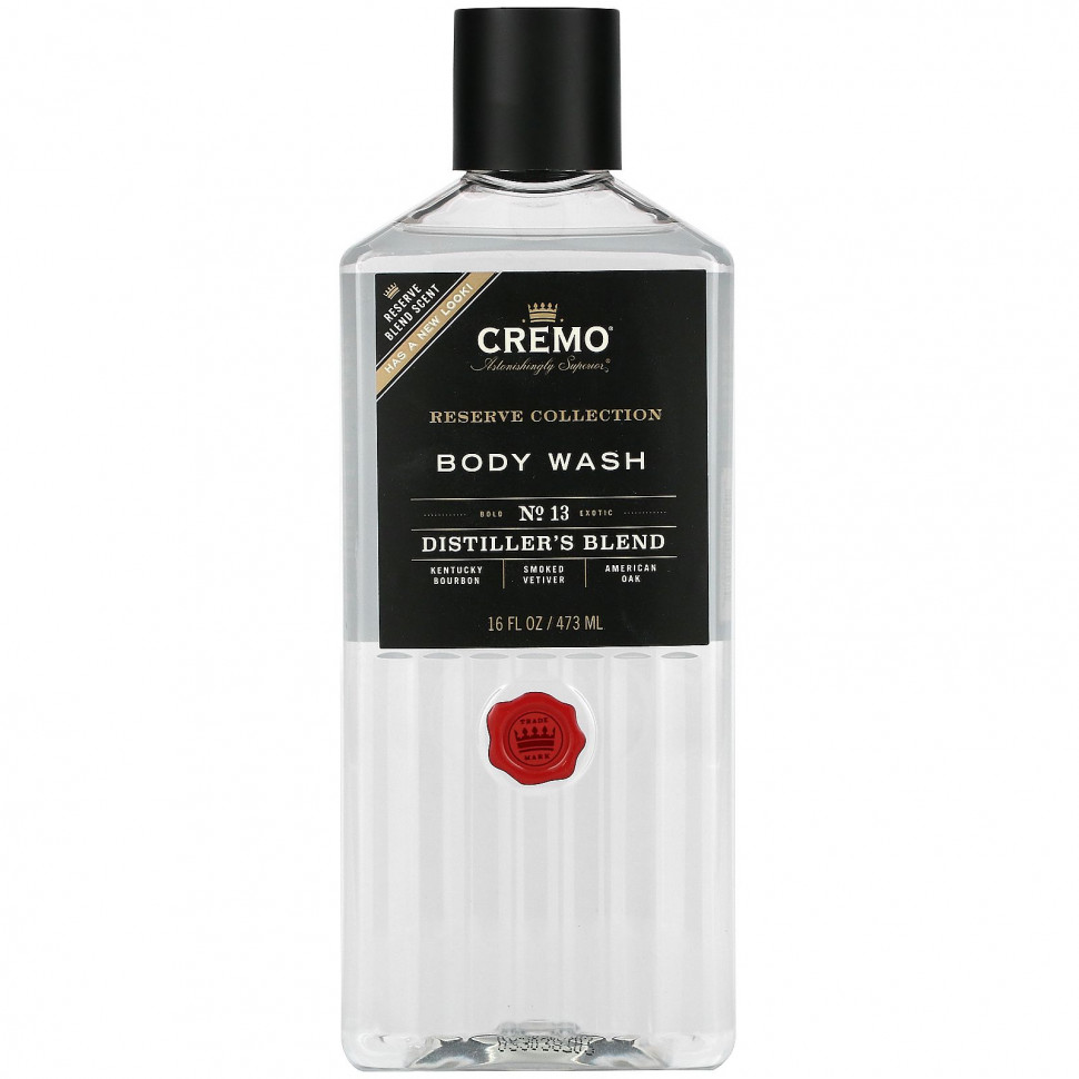   (Iherb) Cremo, Reserve Collection, Body Wash, No 13, Distiller's Blend, 16 fl oz (473 ml)    -     , -, 