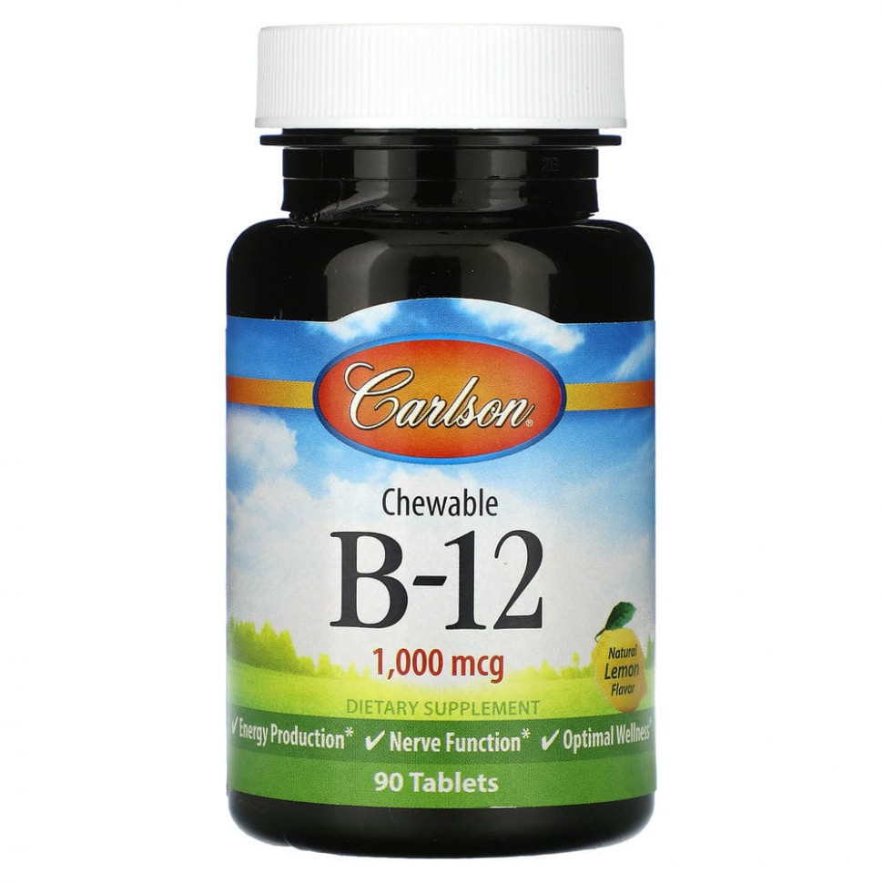   (Iherb) Carlson,   B12, , 1000 , 90     -     , -, 