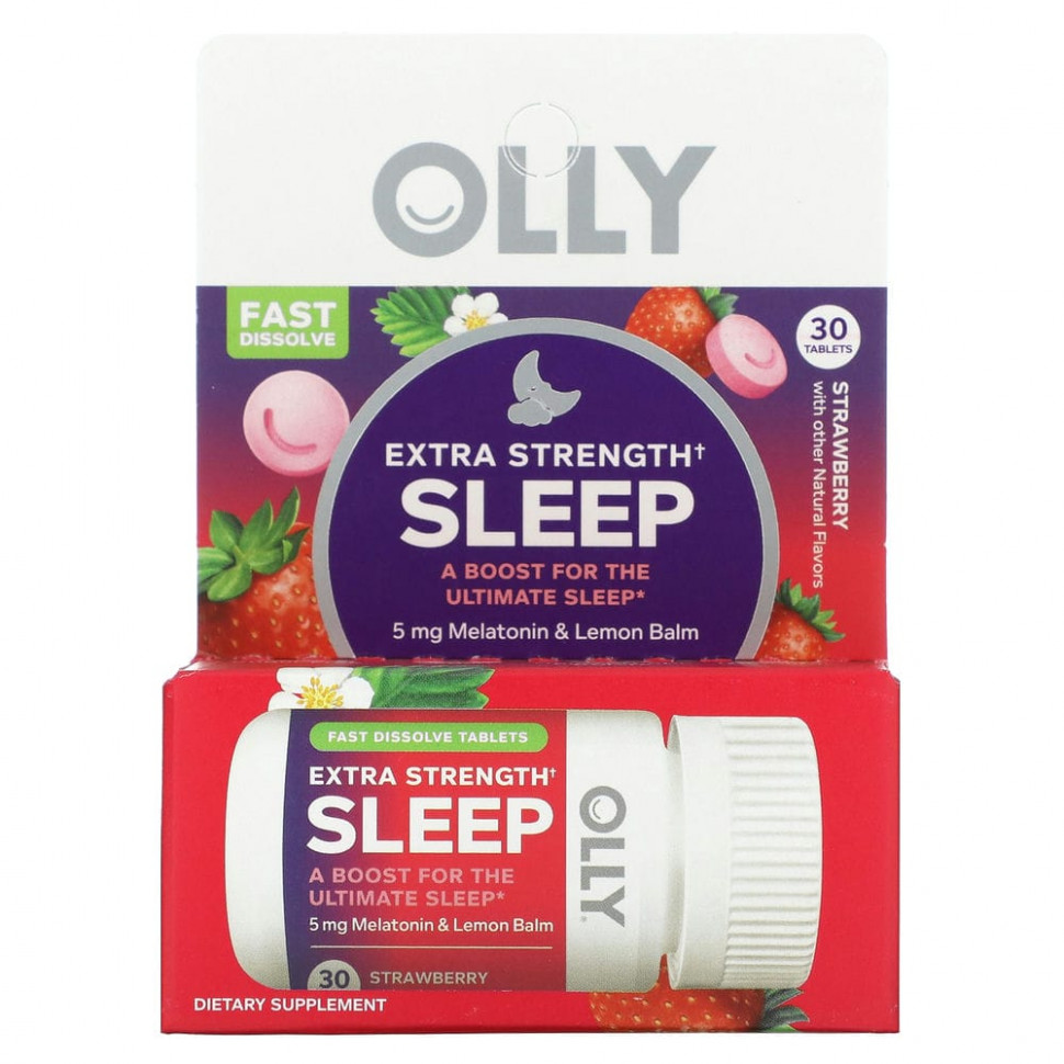 ���� ������ (Iherb) OLLY, Extra Strength Sleep, ��������, 30 ��������, ������ �� 2360 ���