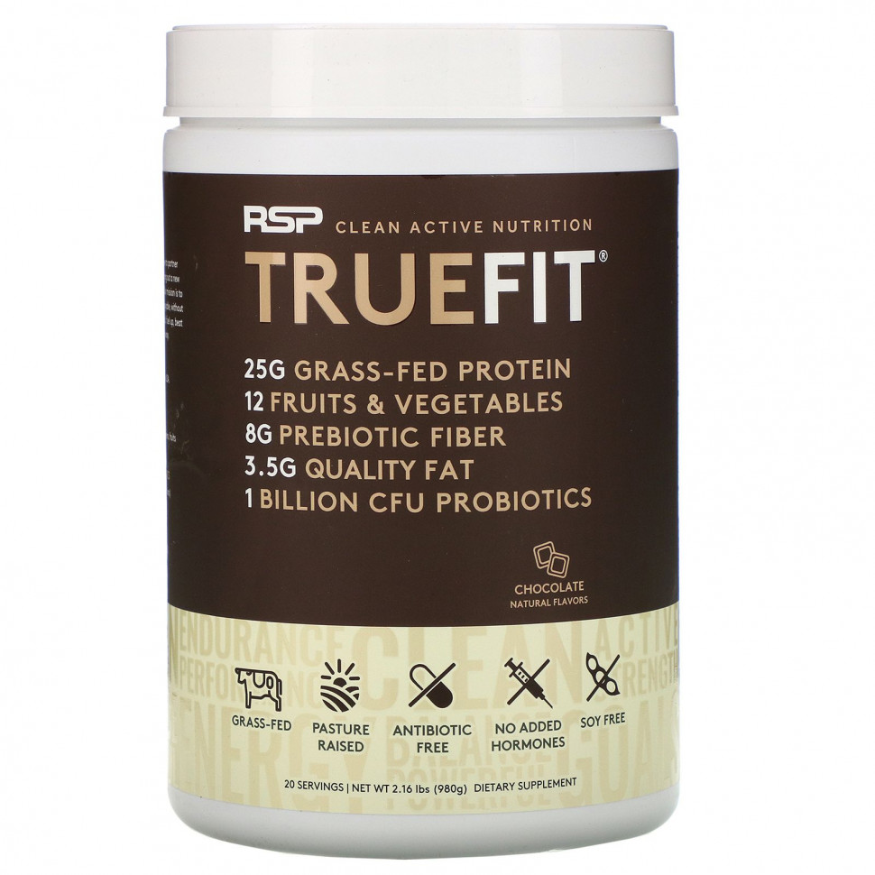 ���� ������ (Iherb) RSP Nutrition, TrueFit, ������������ ����������� �������� �� ������������ ������ ������������, �������, 940 � (2 �����), ������ �� 12380 ���