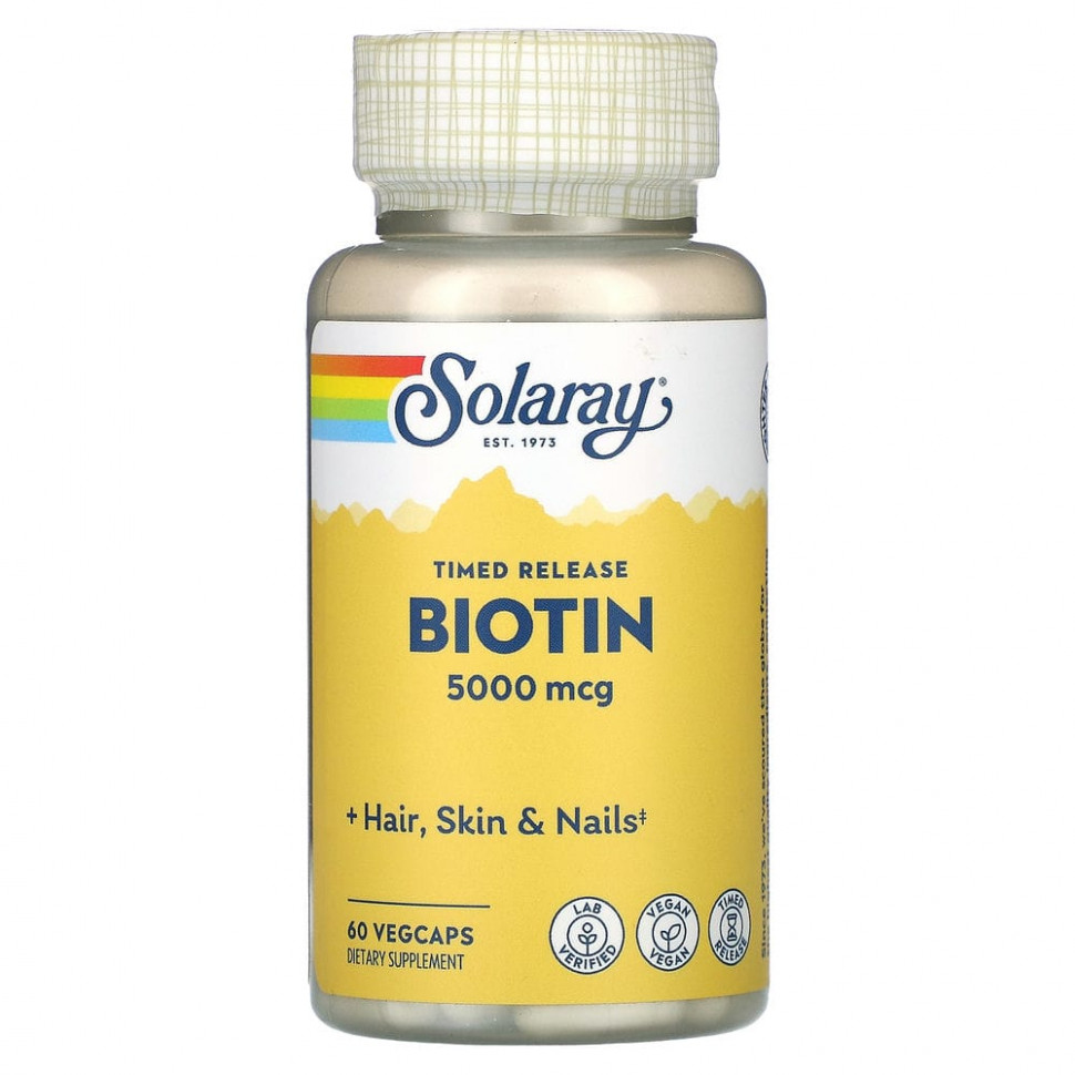 ���� ������ (Iherb) Solaray, ������, 5000 ���, 60 ������, ������ �� 2260 ���