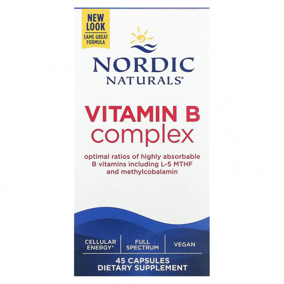 ���� ������ (Iherb) Nordic Naturals, �������� ��������� ������ B, 45 ������, ������ �� 4590 ���
