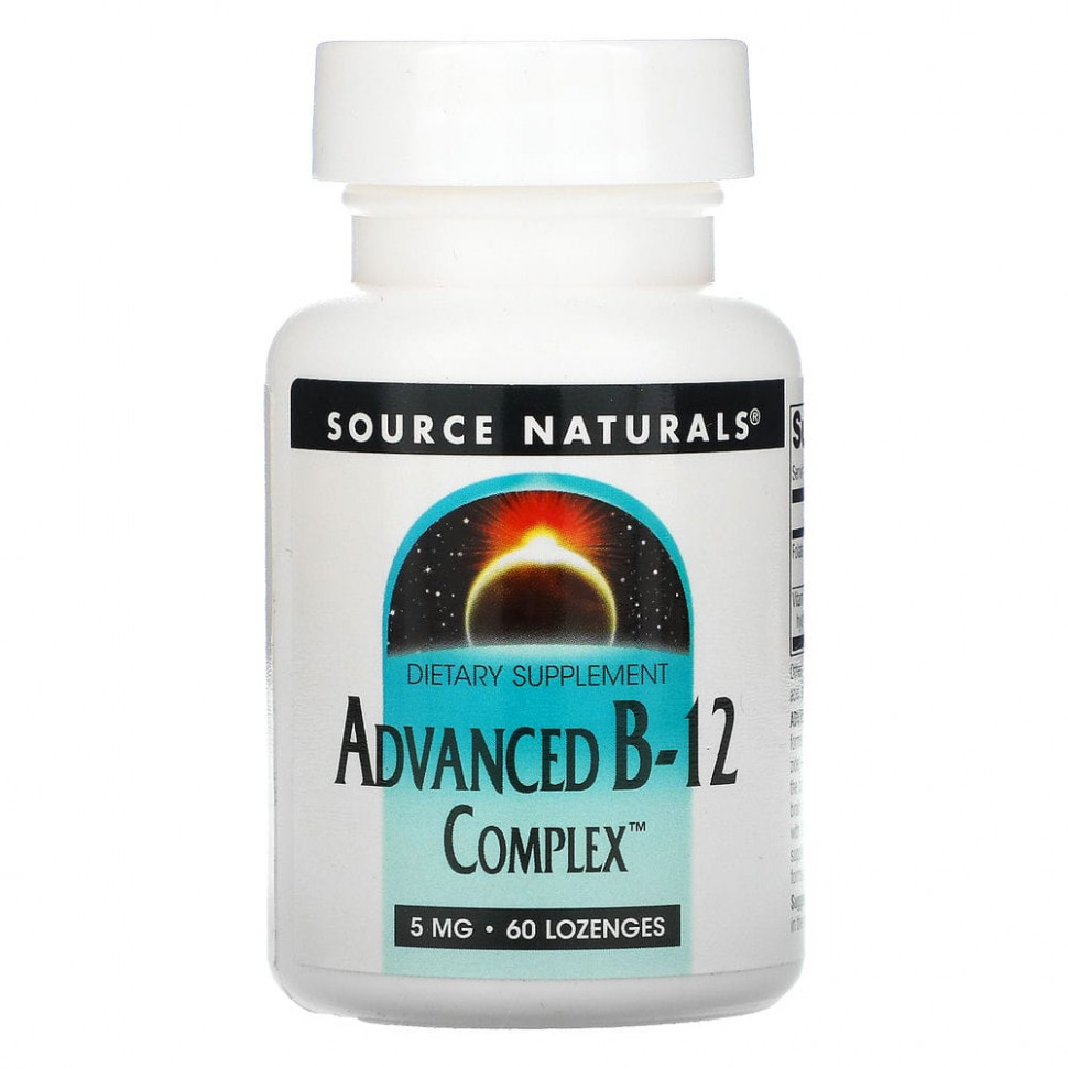 ���� ������ (Iherb) Source Naturals, ���������� �������� B-12, 5 ��, 60 �������� ��� ������������, ������ �� 3750 ���