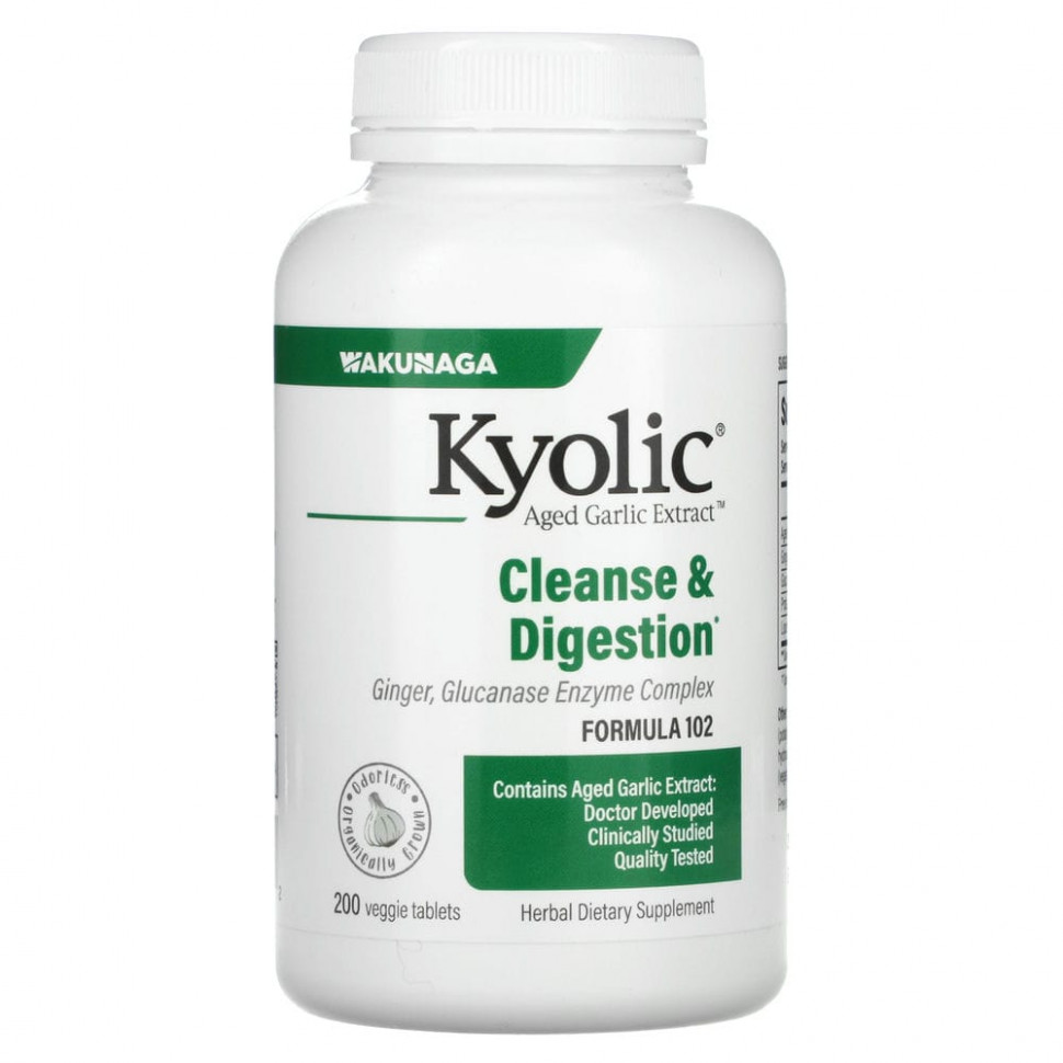 ���� ������ (Iherb) Kyolic, �������� ������������ �������, �������� �� ������� � �����������, ������� 102, 200 �������������� ��������, ������ �� 4230 ���
