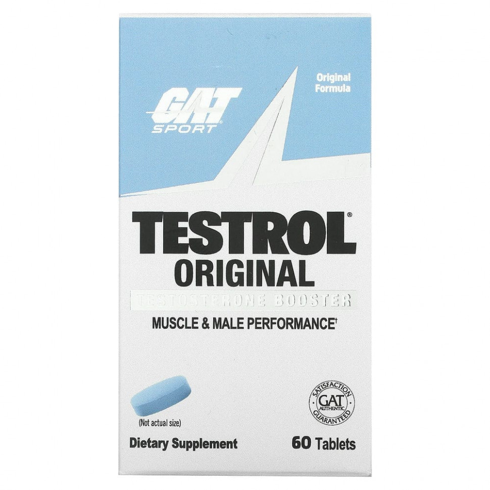 ���� ������ (Iherb) GAT, Testrol, �������� ��������� ������ ������������, 60 ��������, ������ �� 4800 ���