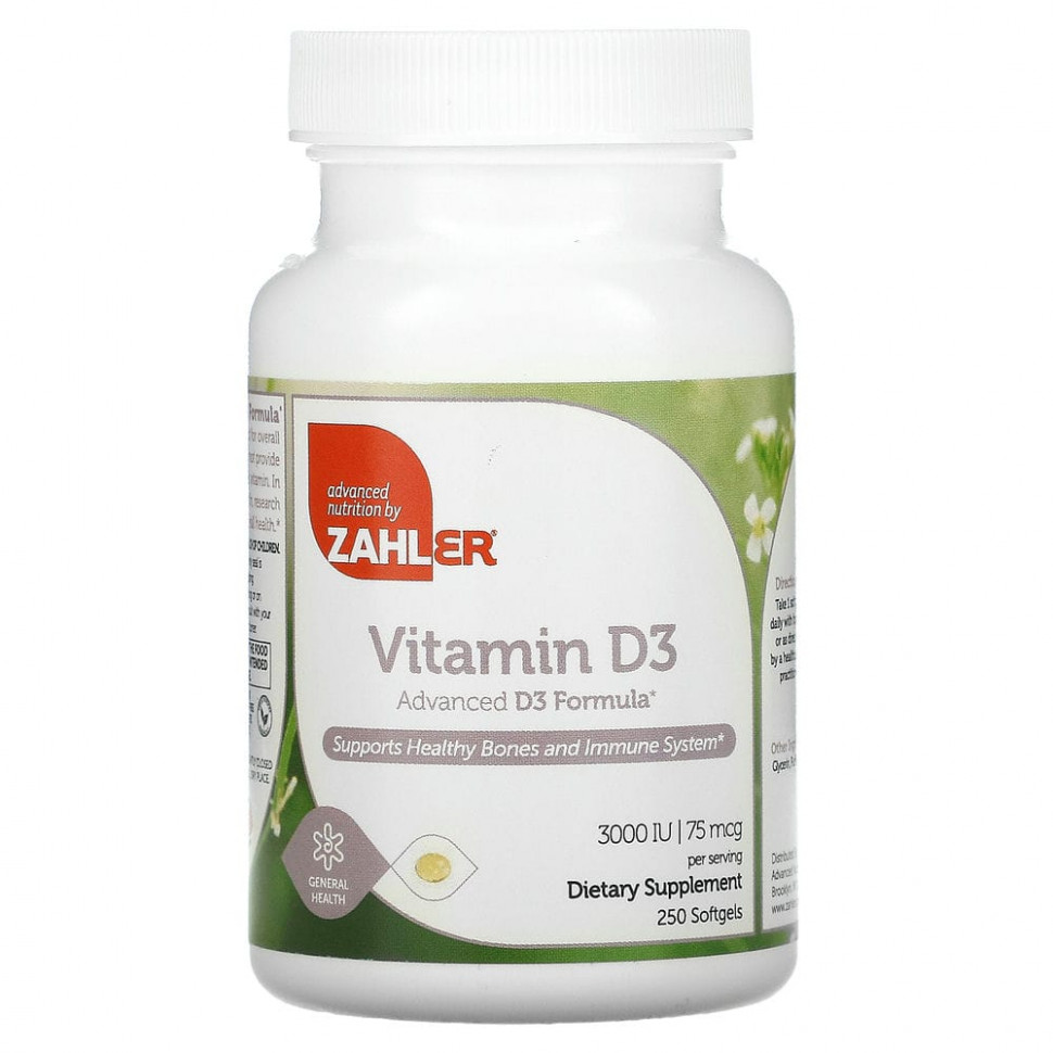   (Iherb) Zahler,  D3,   D3, 3000 , 250       -     , -, 