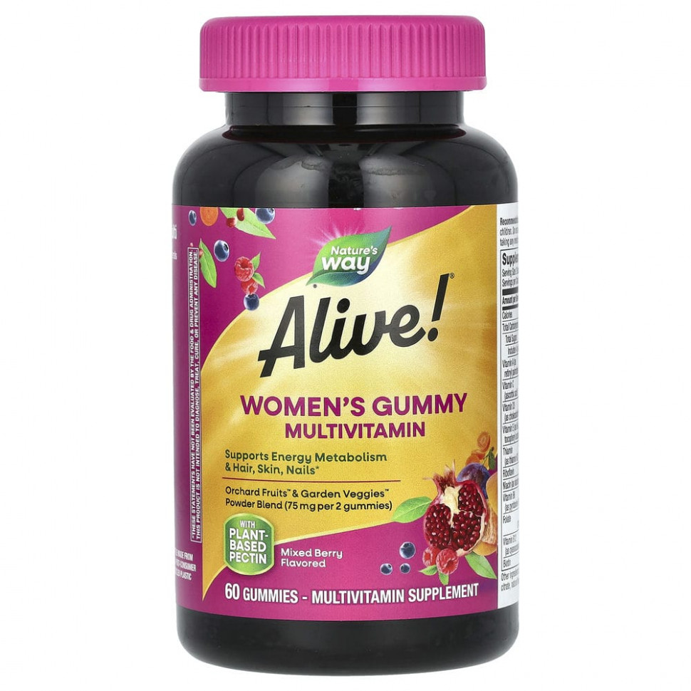 ���� ������ (Iherb) Nature's Way, Alive! ����������� ���������������� �������� ��� ������, ������� ����, 60 ����������� ��������, ������ �� 2810 ���