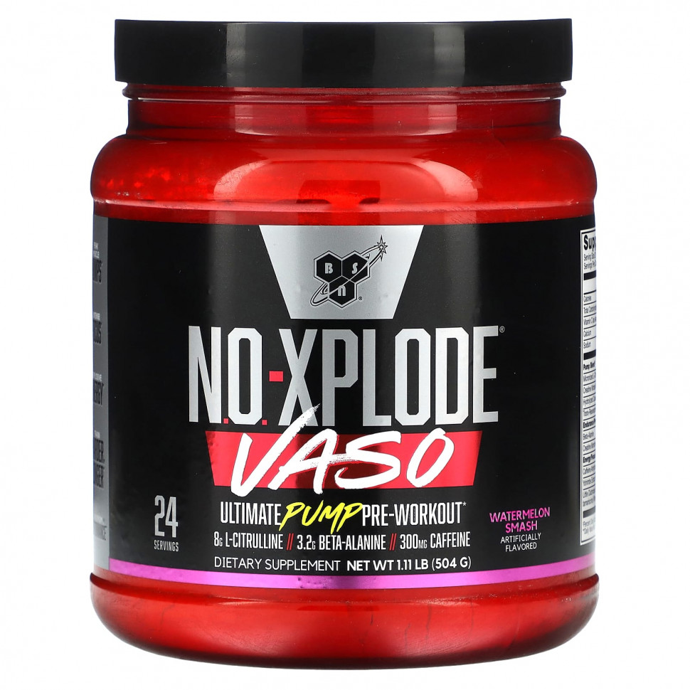 ���� ������ (Iherb) BSN, No-Xplode VASO, Ultimate Pump ����� �����������, �������� ���, 504 � (1,11 �����), ������ �� 8980 ���