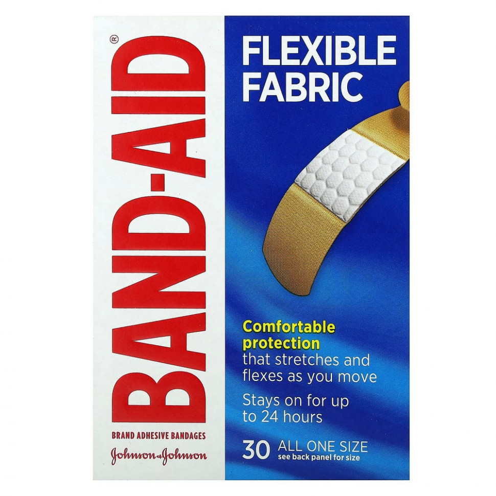 ���� ������ (Iherb) Band Aid, ��������������� �������, ������ �����, 30 �������, ������ �� 1000 ���