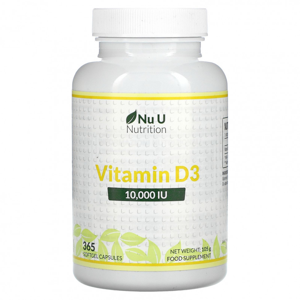   (Iherb) Nu U Nutrition,  D3, 10 000 , 365      -     , -, 