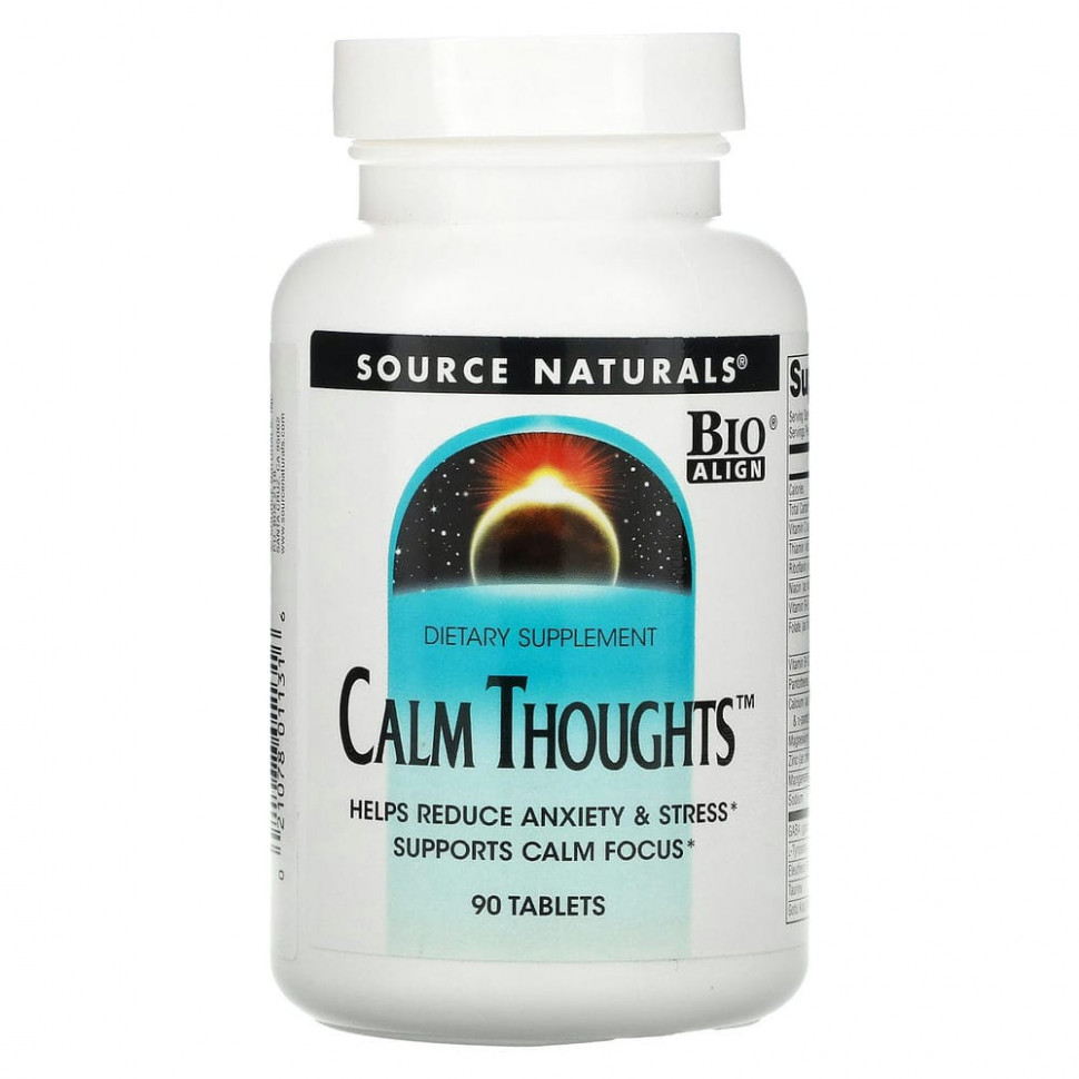 ���� ������ (Iherb) Source Naturals, Calm Thoughts, 90 ��������, ������ �� 3610 ���
