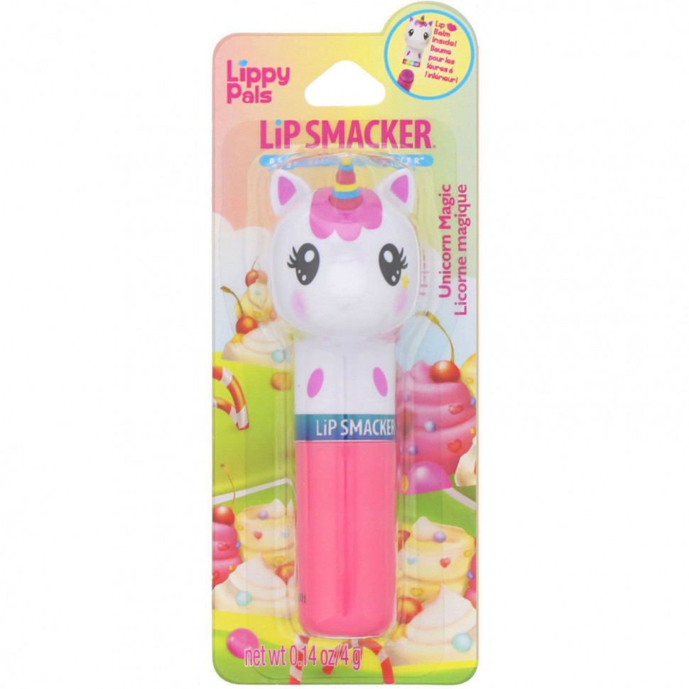   (Iherb) Lip Smacker,    Lippy Pals, Unicorn,  , 4     -     , -, 