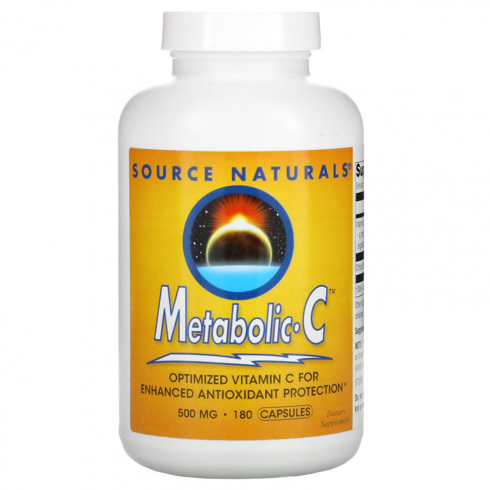 ���� ������ (Iherb) Source Naturals, Metabolic C, 500 ��, 180 ������, ������ �� 3810 ���