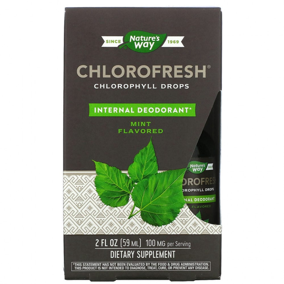 ���� ������ (Iherb) Nature's Way, Chlorofresh, ����� � �����������, ����, 59 �� (2 ����. �����), ������ �� 3640 ���