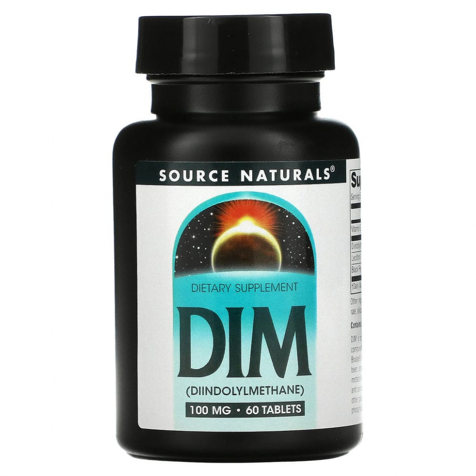 ���� ������ (Iherb) Source Naturals, DIM (��������������), 100 ��, 60 ��������, ������ �� 2360 ���