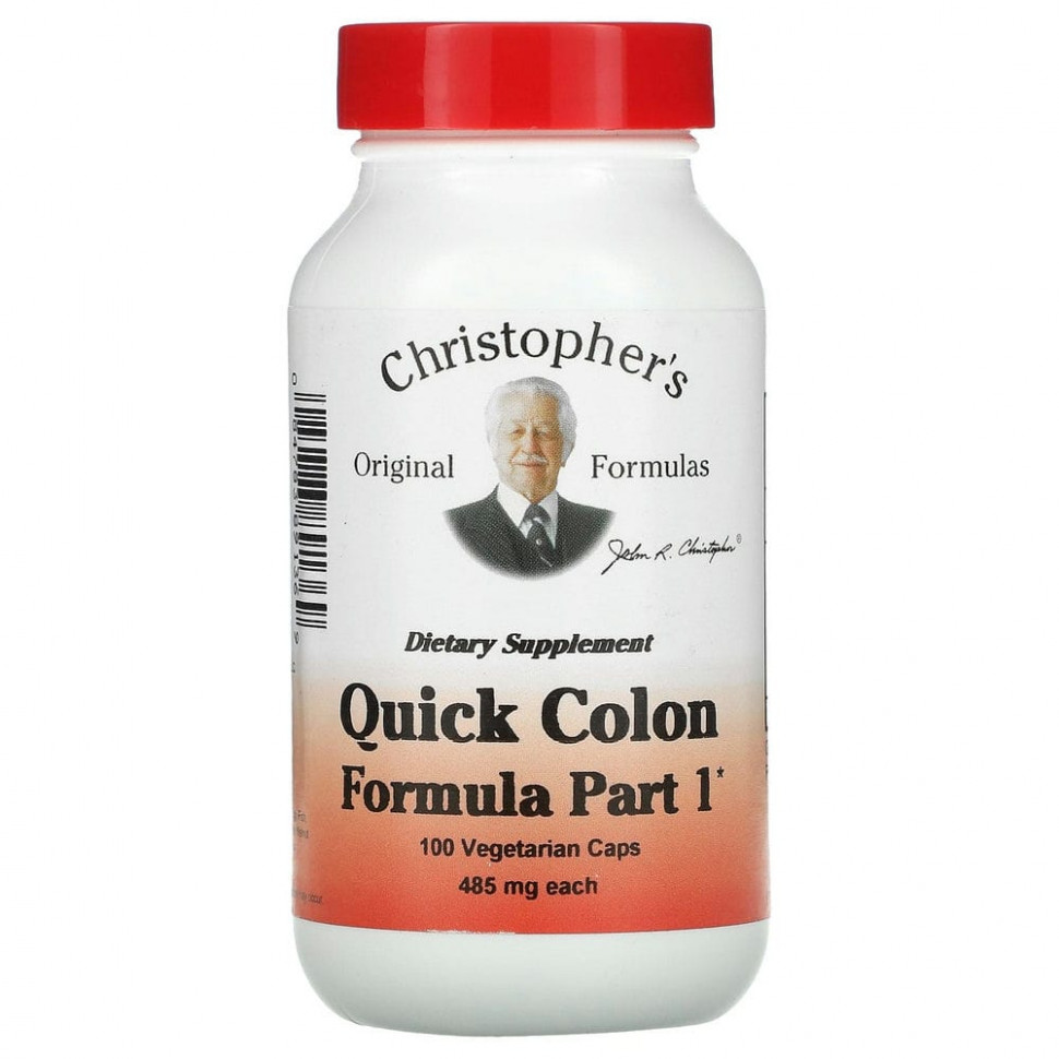   (Iherb) Christopher's Original Formulas, Quick Colon,    ,  1, 485 , 100      -     , -, 