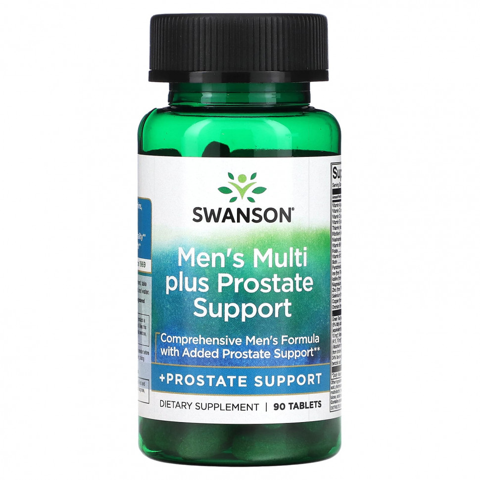   (Iherb) Swanson, Men's Multi Plus Prostate Support, 90     -     , -, 