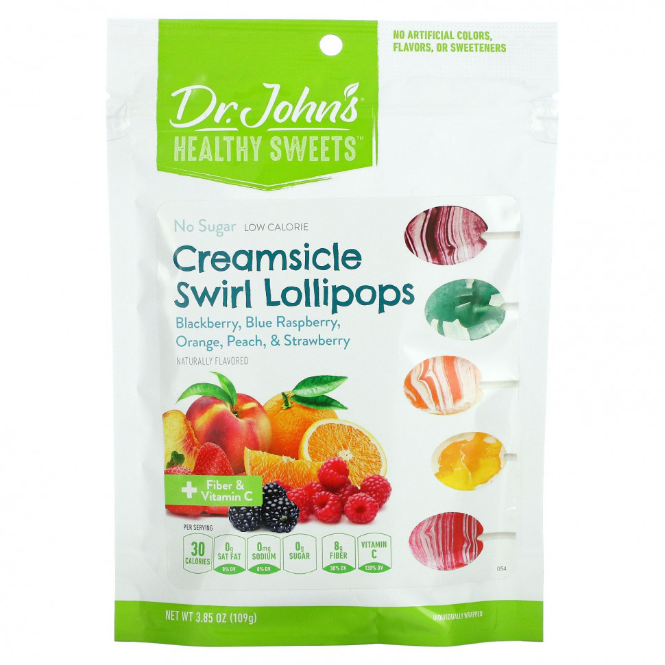   (Iherb) Dr. John's Healthy Sweets,    Creamsicle Swirl, +    C, ,  , ,   ,  , 109  (3,85 )    -     , -, 