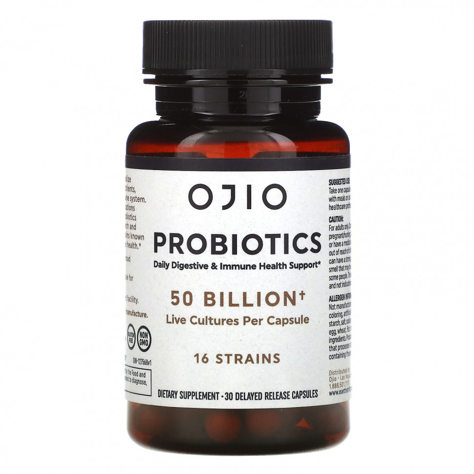 ���� ������ (Iherb) Ojio, ����������, 50 ����, 30 ������ � ����������� ��������������, ������ �� 4280 ���