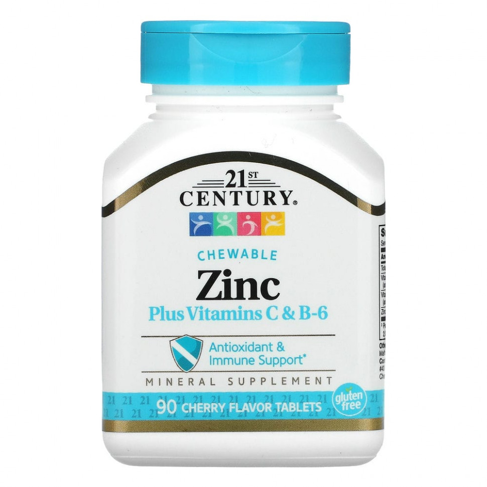 ���� ������ (Iherb) 21st Century, ���� � ���������� C � B-6, ����������� ��������, �� ������ �����, 90 ��������, ������ �� 1100 ���