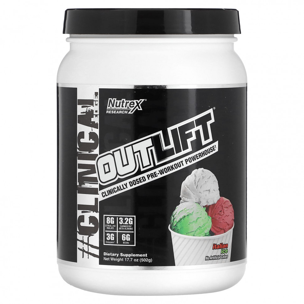 ���� ������ (Iherb) Nutrex Research, Outlift, ���������� ������������ ����������������� ��������, ����������� ���, 502 � (17,7 �����), ������ �� 7870 ���
