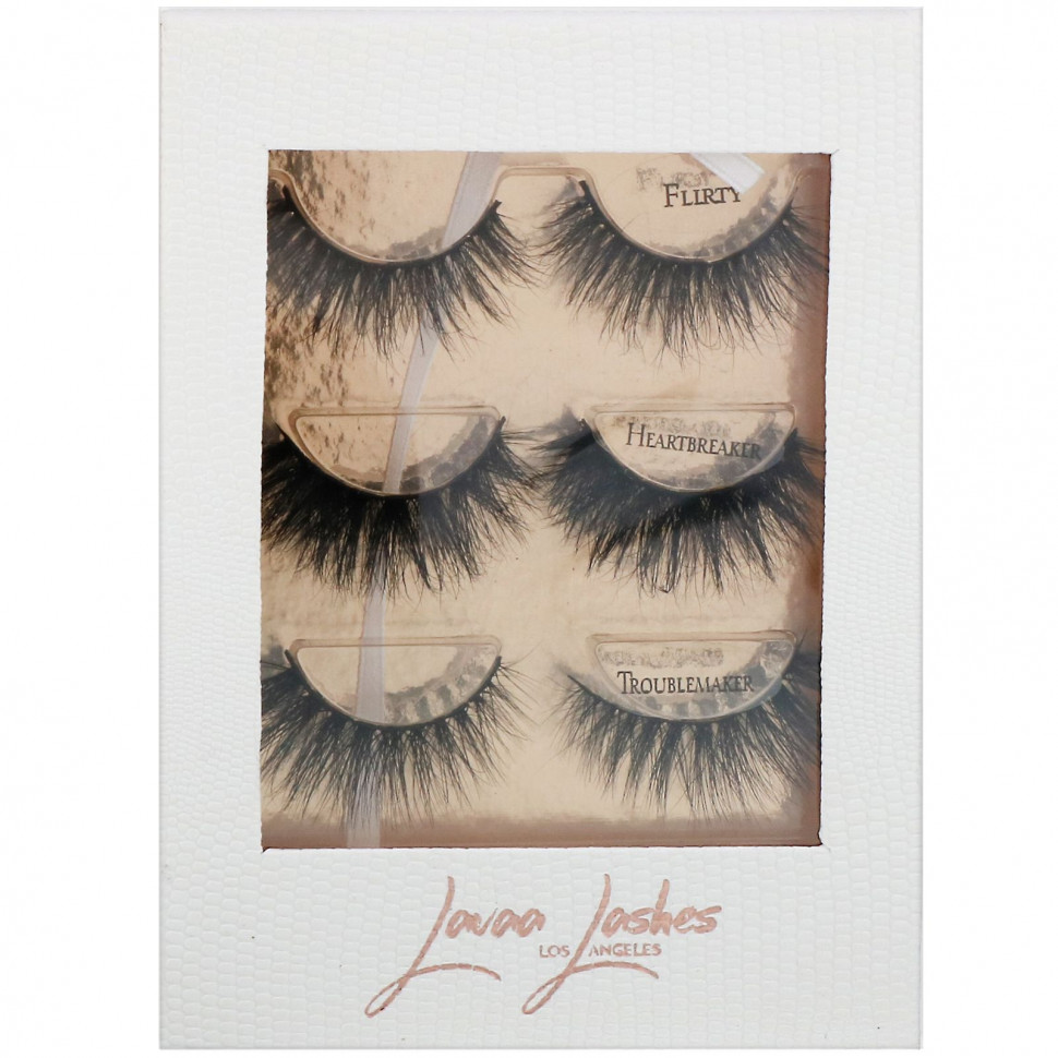   (Iherb) Lavaa Lashes, The 3 Besties,   , 1 .    -     , -, 