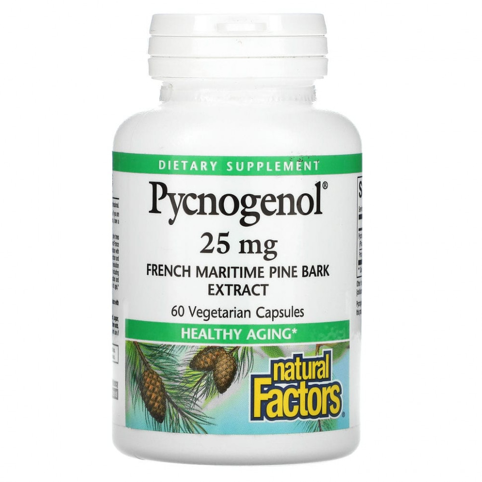 ���� ������ (Iherb) Natural Factors, Pycnogenol, 25 ��, 60 �������������� ������, ������ �� 4110 ���