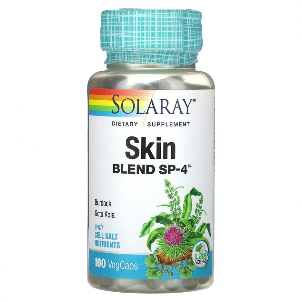   (Iherb) Solaray, Skin Blend, SP-4, 100      -     , -, 