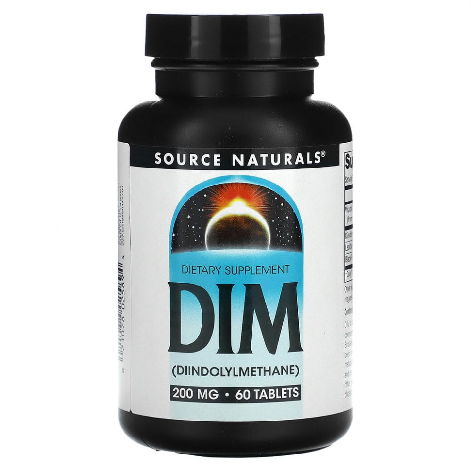   (Iherb) Source Naturals, DIM (), 200 , 60     -     , -, 