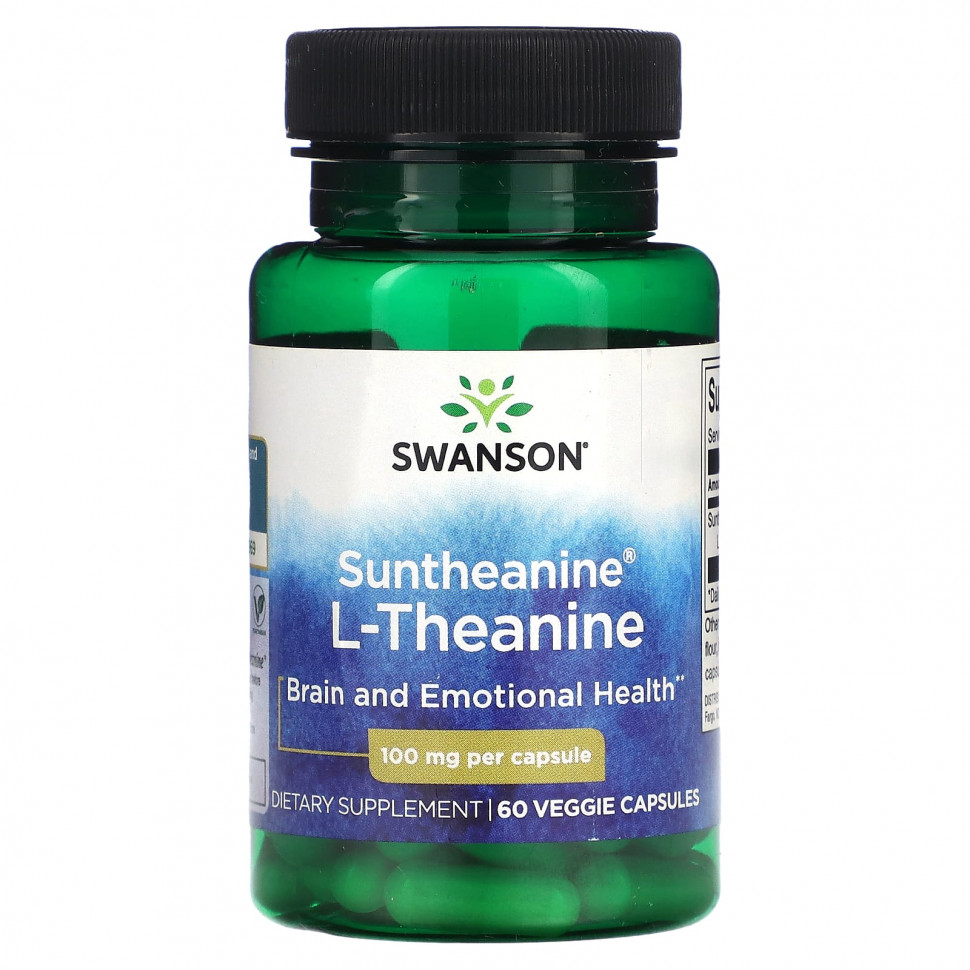 ���� ������ (Iherb) Swanson, Suntheanine, L-������, 100 ��, 60 ������������ ������, ������ �� 2520 ���