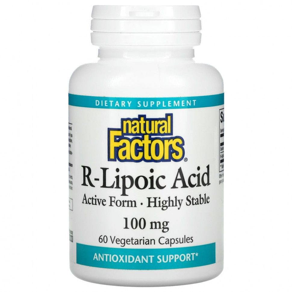 ���� ������ (Iherb) Natural Factors, R-�������� �������+, 100 ��, 60 �������������� ������, ������ �� 3420 ���
