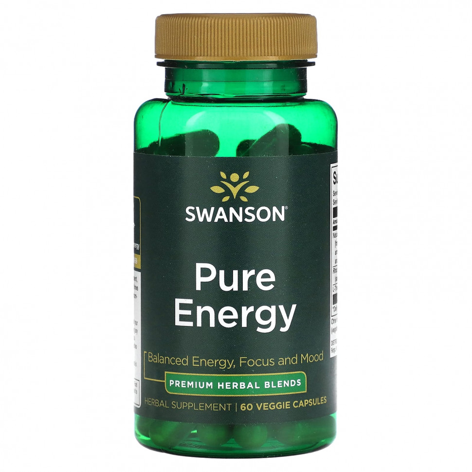 ���� ������ (Iherb) Swanson, Pure Energy, 60 ������������ ������, ������ �� 3020 ���