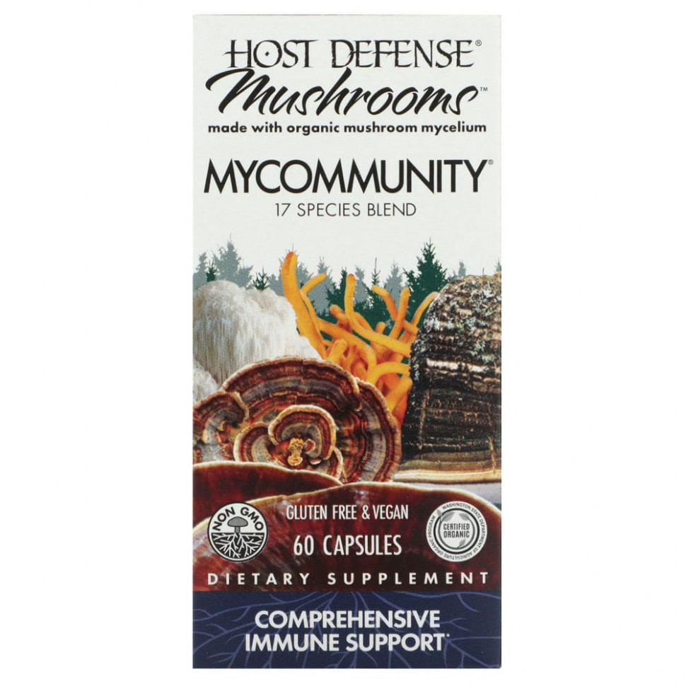 ���� ������ (Iherb) Fungi Perfecti, MyCommunity, �������������� �� 17 ����� ������, 60 �������������� ������, ������ �� 6600 ���