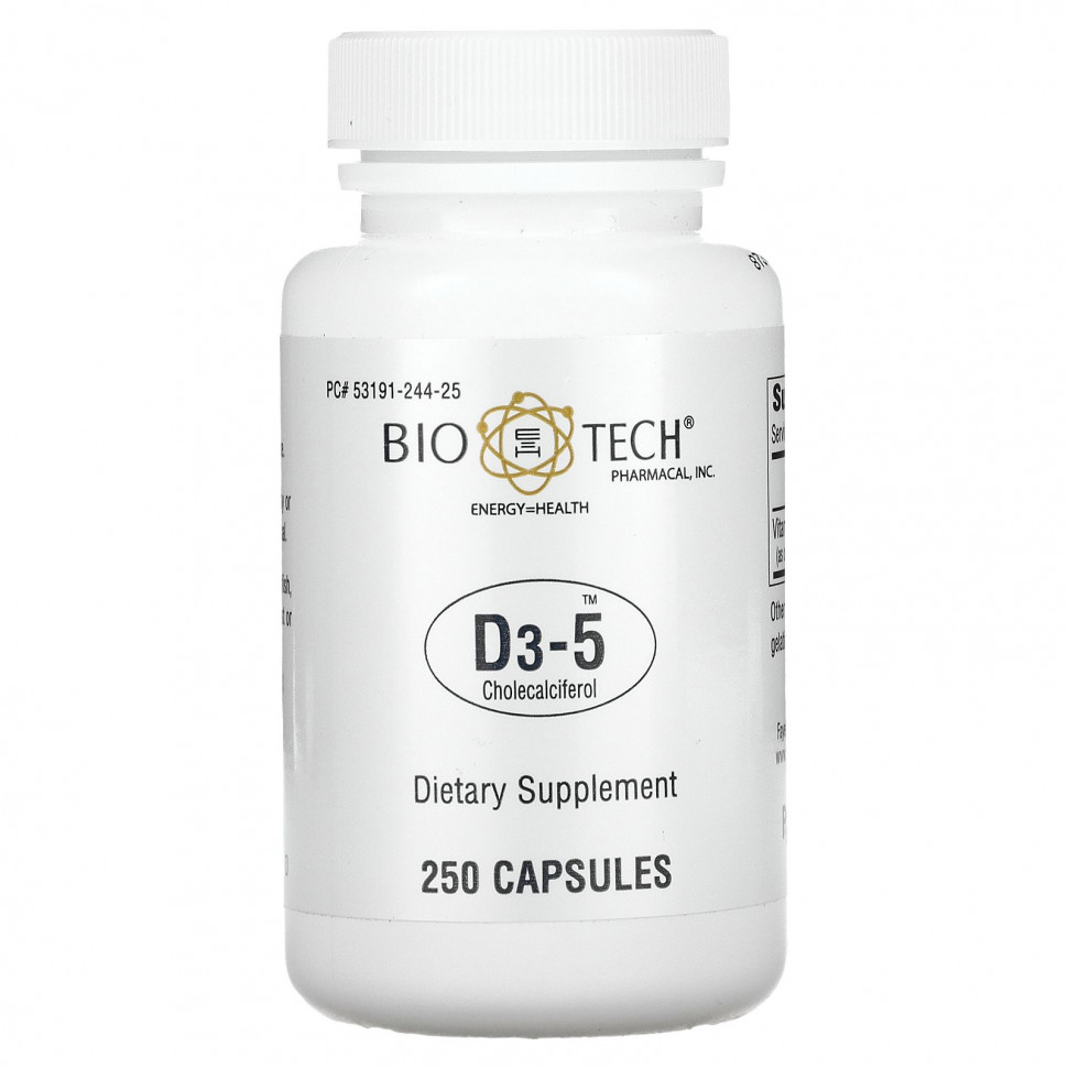   (Iherb) Bio Tech Pharmacal, D3-5 , 250     -     , -, 