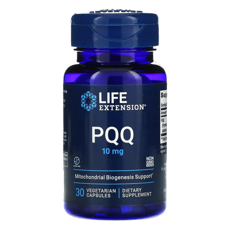 ���� ������ (Iherb) Life Extension, ������� � PQQ (���������������������), 10 ��, 30 �������������� ������, ������ �� 2030 ���