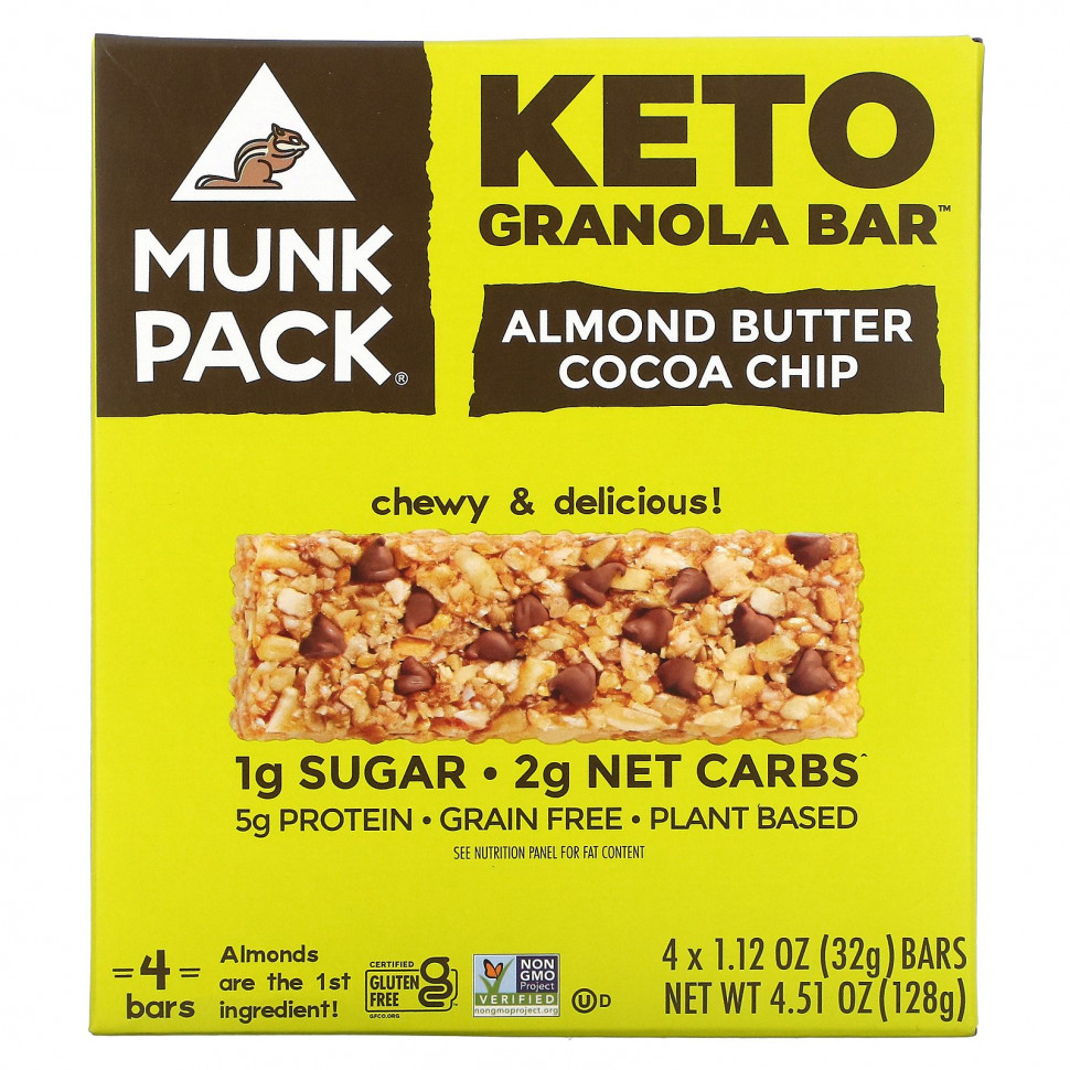   (Iherb) Munk Pack, Keto Granola,      , 4   32  (1,12 )    -     , -, 