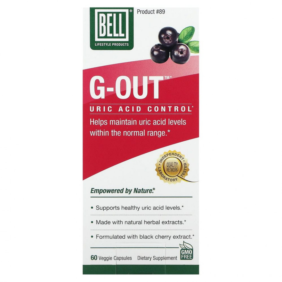   (Iherb) Bell Lifestyle, G-Out,    , 60      -     , -, 