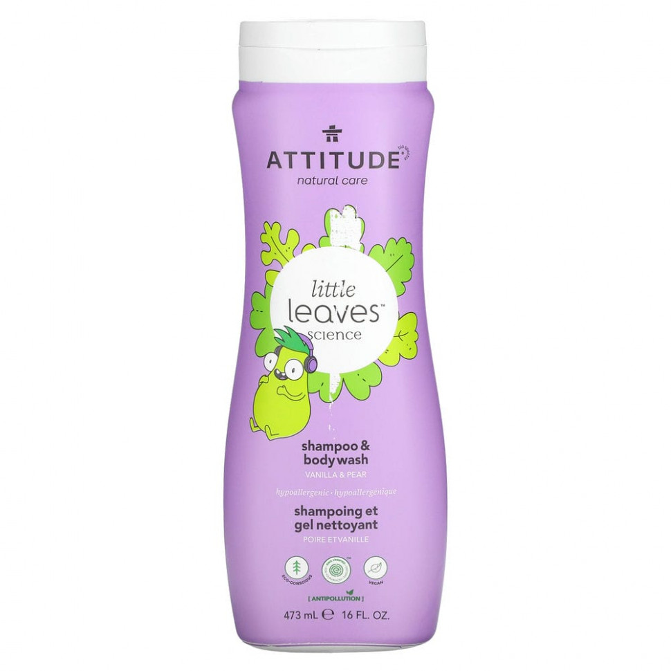 ���� ������ (Iherb) ATTITUDE, Little Leaves Science, ������� � ���� ��� ���� 2 � 1, ������ � �����, 473 ��, ������ �� 3520 ���