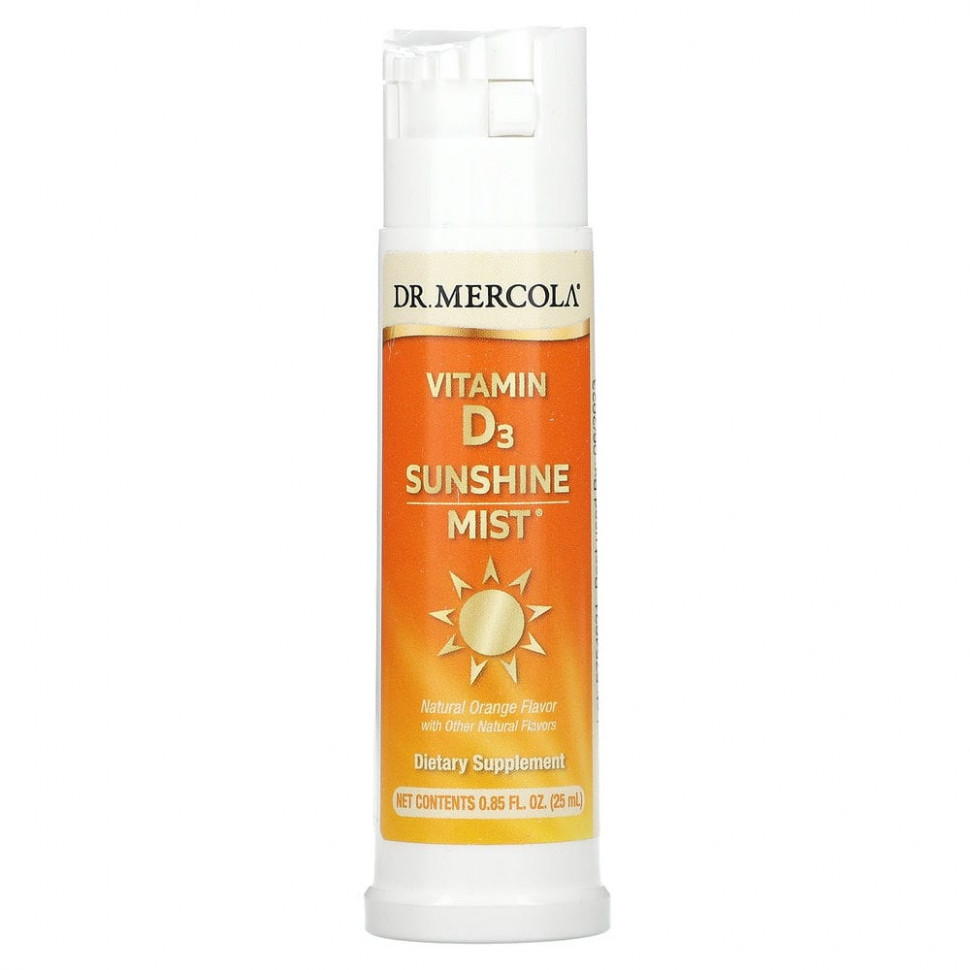 ���� ������ (Iherb) Dr. Mercola, Sunshine Mist, ������� D3, ����������� ������������ ����, 25 �� (0,85 ����. �����), ������ �� 3680 ���
