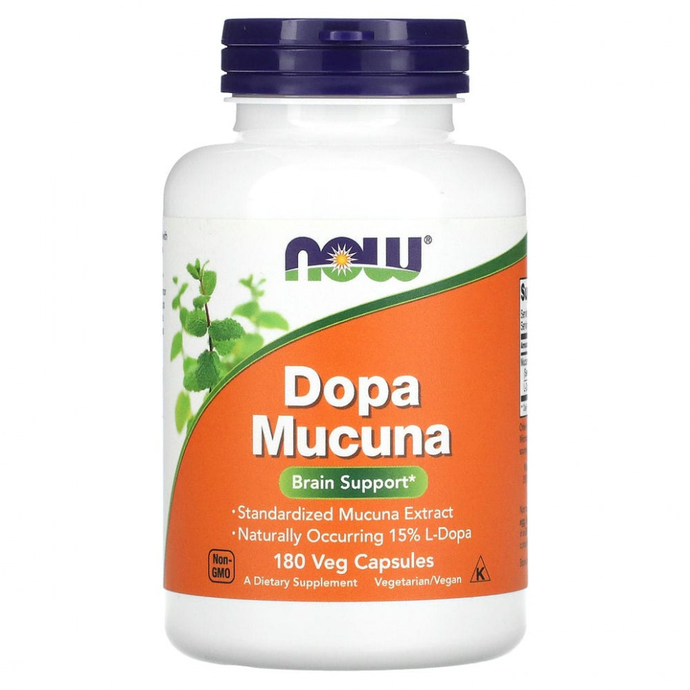 ���� ������ (Iherb) NOW Foods, Dopa Mucuna, 180 ������������ ������, ������ �� 3590 ���