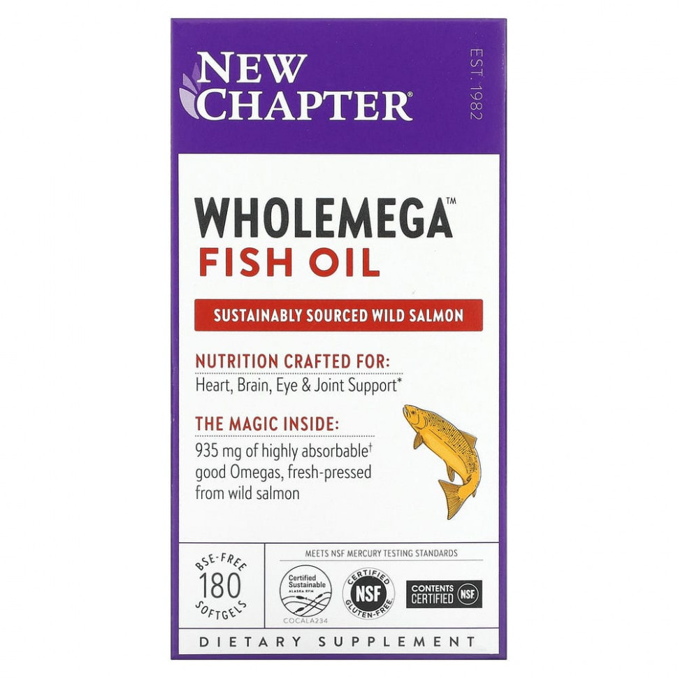   (Iherb) New Chapter,   Wholemega, 180      -     , -, 