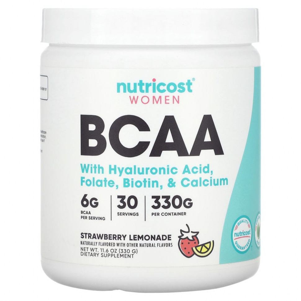 ���� ������ (Iherb) Nutricost, ��� ������, BCAA, ���������� �������, 6 �, 330 � (11,6 �����), ������ �� 3760 ���